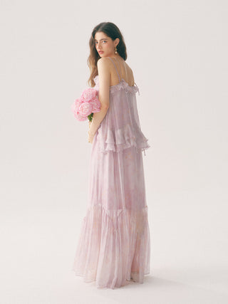 Mauveil Ruffle Dress Set