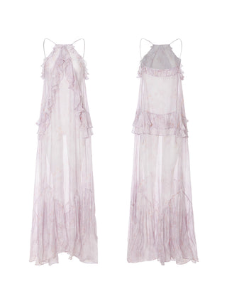 Mauveil Ruffle Dress Set