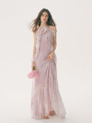 Mauveil Ruffle Dress Set