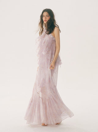 Mauveil Ruffle Dress Set