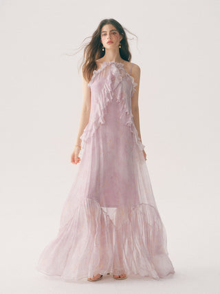 Mauveil Ruffle Dress Set