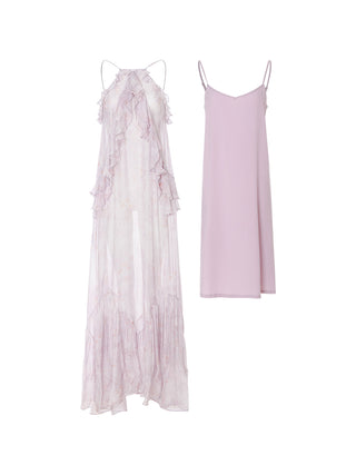 Mauveil Ruffle Dress Set