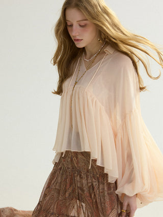 Momo Shirring Blouse Set
