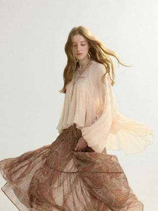 Momo Shirring Blouse Set