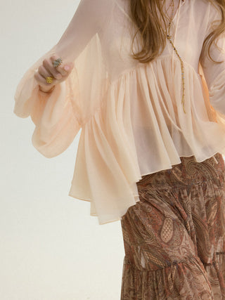 Momo Shirring Blouse Set