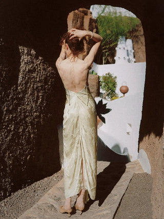 Moss Glow Maxi Dress