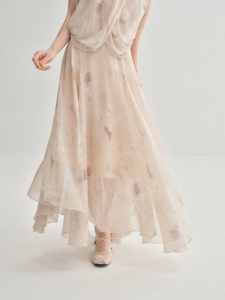 Mystic Chiffon Maxi Skirt