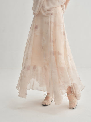 Mystic Chiffon Maxi Skirt