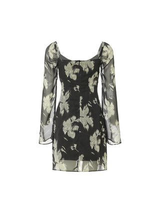 Noirvelle Rosette Mini Dress