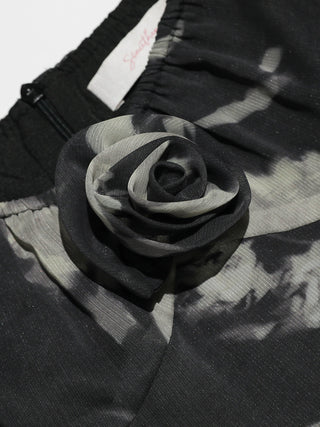 Noirvelle Rosette Mini Dress