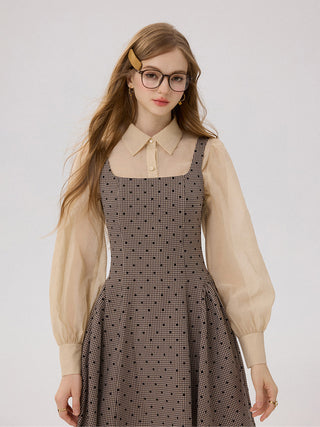 Nudi Beige Sheer Blouse