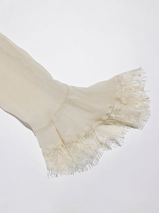 Oat Lace Blouse Set