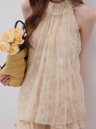 Ode Lace Chiffon Blouse