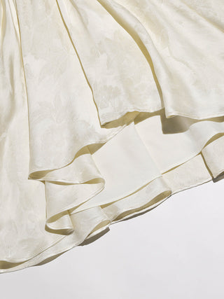 Opaline Jacquard Flare Blouse