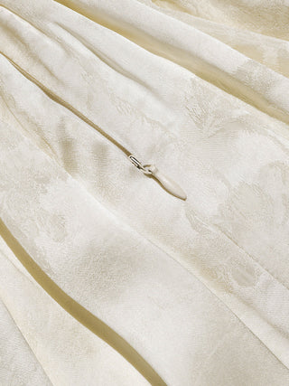 Opaline Jacquard Flare Blouse