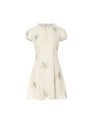 Ophelia Embroidered Mini Dress