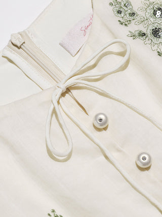 Ophelia Embroidered Mini Dress