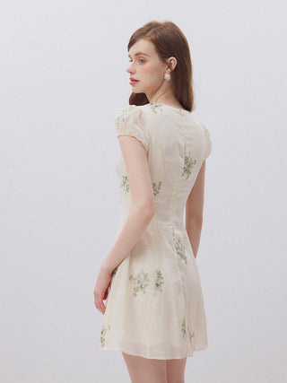 Ophelia Embroidered Mini Dress