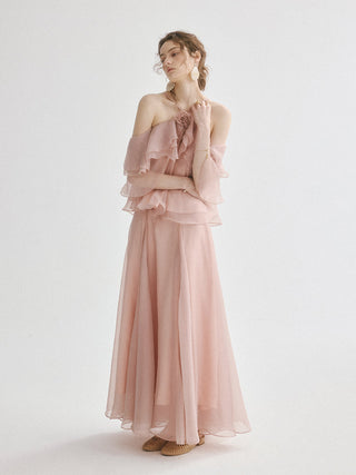 Orchid Tie Maxi Skirt