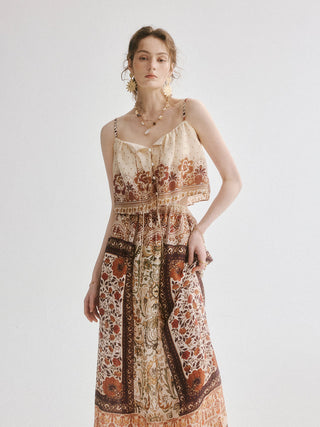 Oriental Maxi Skirt