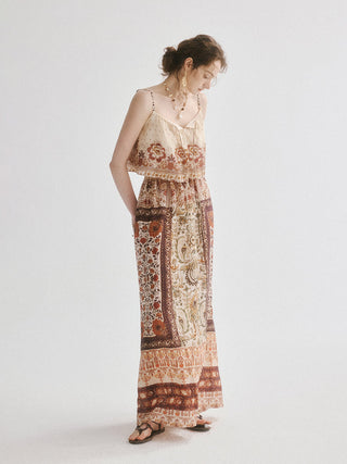 Oriental Maxi Skirt