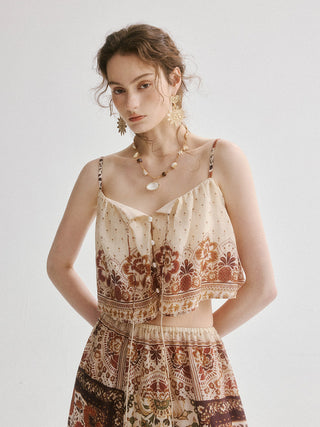 Oriental Sleeveless Blouse