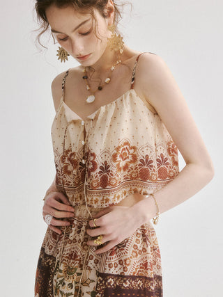 Oriental Sleeveless Blouse