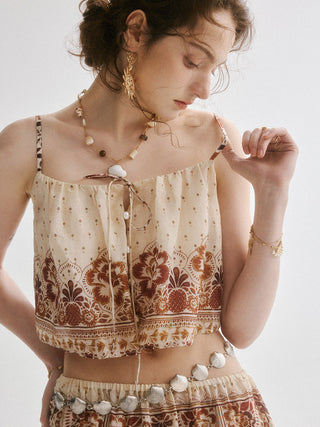 Oriental Sleeveless Blouse