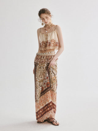 Oriental Sleeveless Blouse