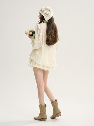 Panna Ruffle Blouse Set