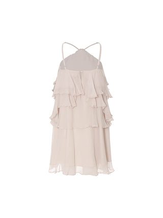 Pastel Ruffle Tiered Mini Dress