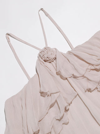 Pastel Ruffle Tiered Mini Dress