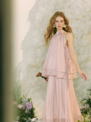 Peach Pink Long Skirt