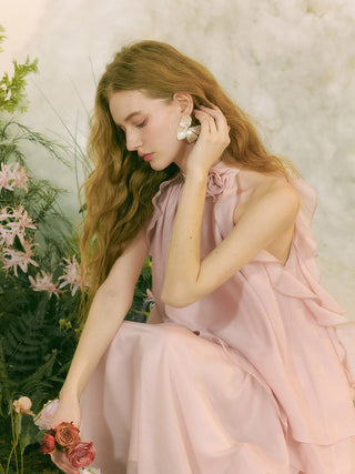 Peach Pink Long Skirt