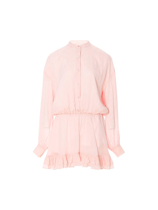 Peach Sorbet Ruffle Mini Dress