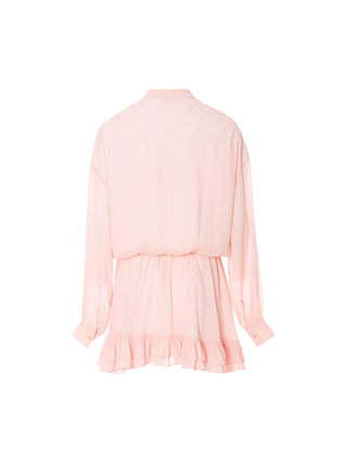 Peach Sorbet Ruffle Mini Dress