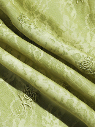 Peridot Lace Long Dress