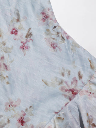 Periwinkle Halterneck Maxi Dress