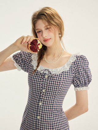 Picnic Check Mini Dress