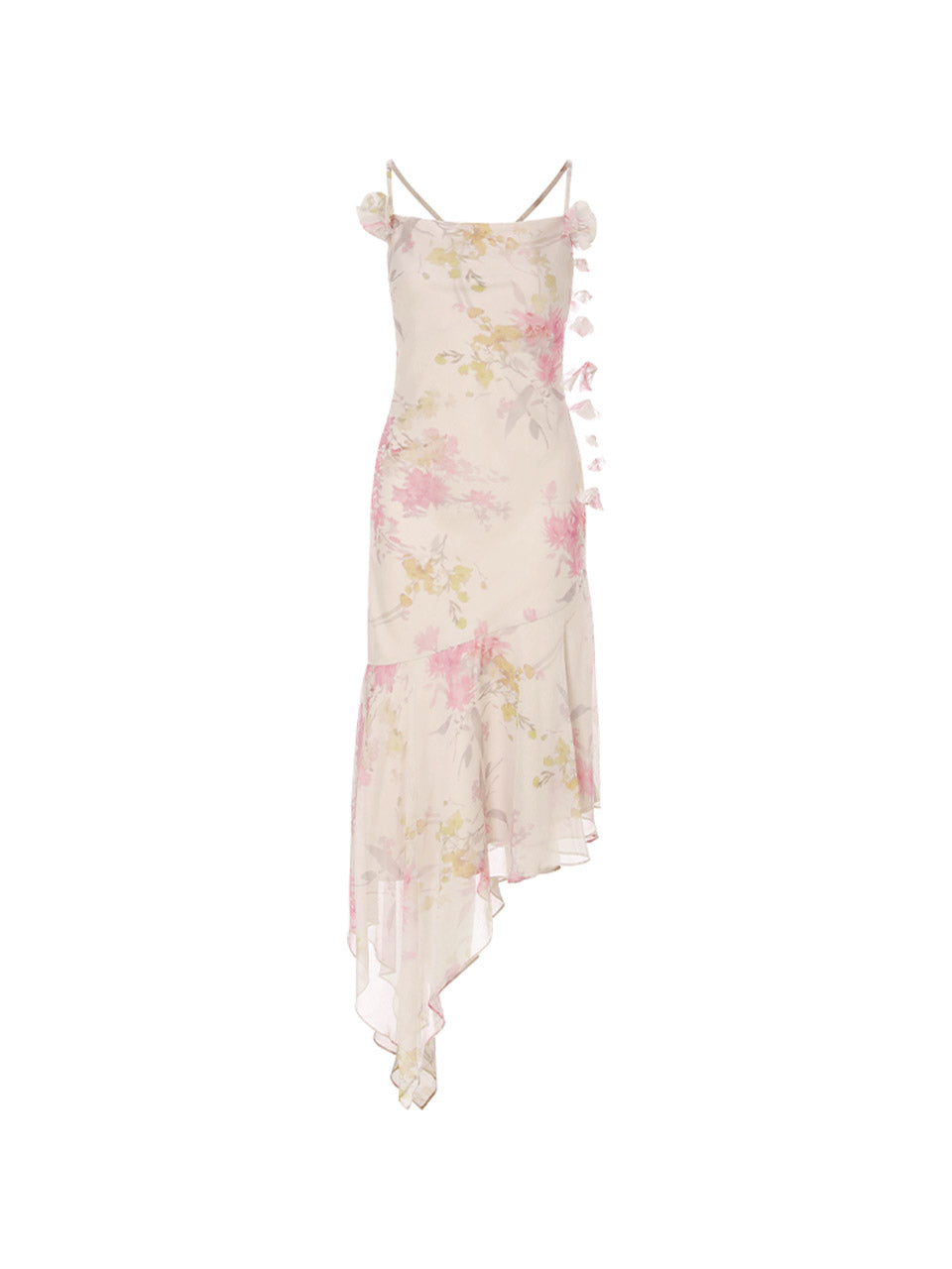 ★SINCE THEN★ Pink Etude Unbalance Dress Pink Etude Unbalanced Dress – Artistic Elegance for Special