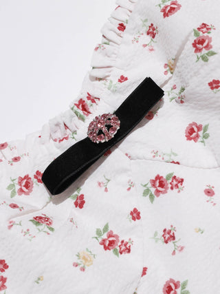 Pop Flower Balloon Mini Dress