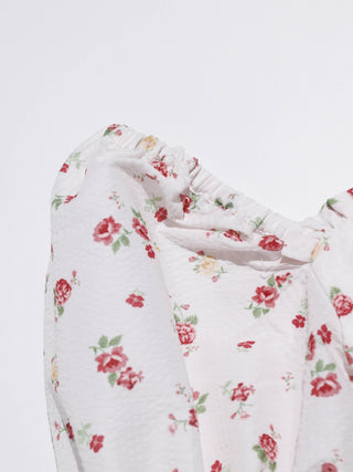 Pop Flower Balloon Mini Dress