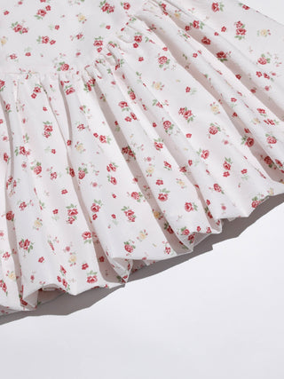 Pop Flower Balloon Mini Dress
