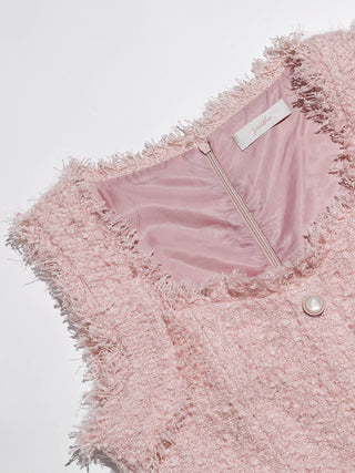 Powderpink Tweed Mini Dress