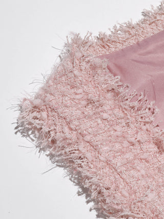 Powderpink Tweed Mini Dress