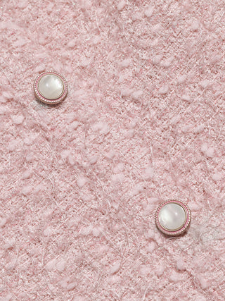 Powderpink Tweed Mini Dress