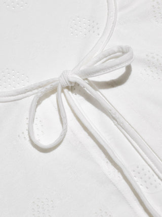 Punching Open Cardigan White