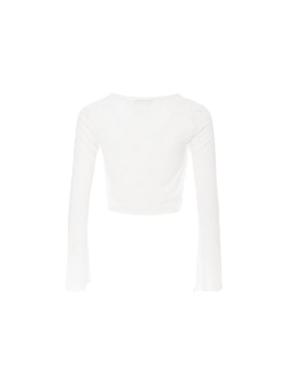 Punching Open Cardigan White