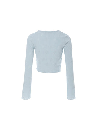 Punching Open Cardigan Blue