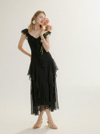 Romantic Maxi Dress Black